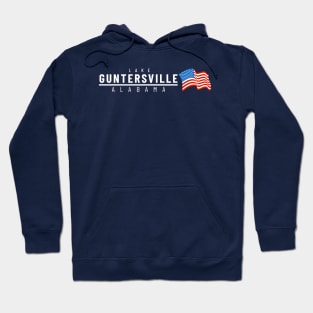 Lake Guntersville USA - light text Hoodie